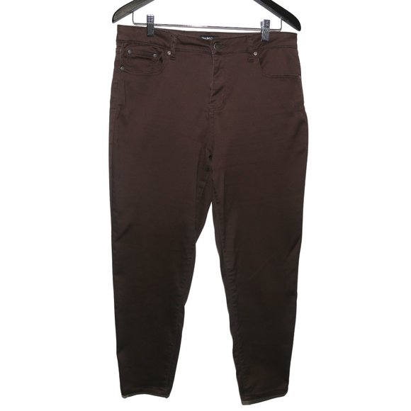Needle & Cloth Skinny Ankle Pants High Rise Brown - Picture 3 of 9